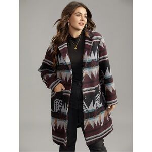 BloomChic Aztec print wool inspired Coat